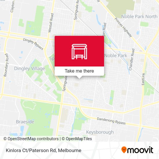 Kinlora Ct/Paterson Rd map