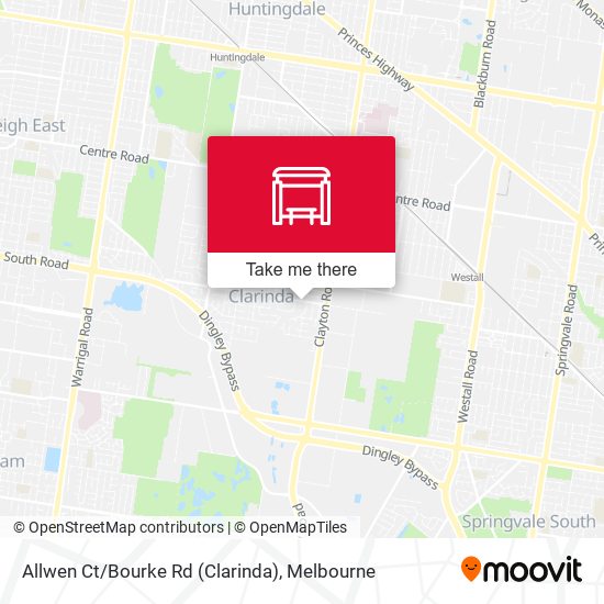 Allwen Ct/Bourke Rd (Clarinda) map