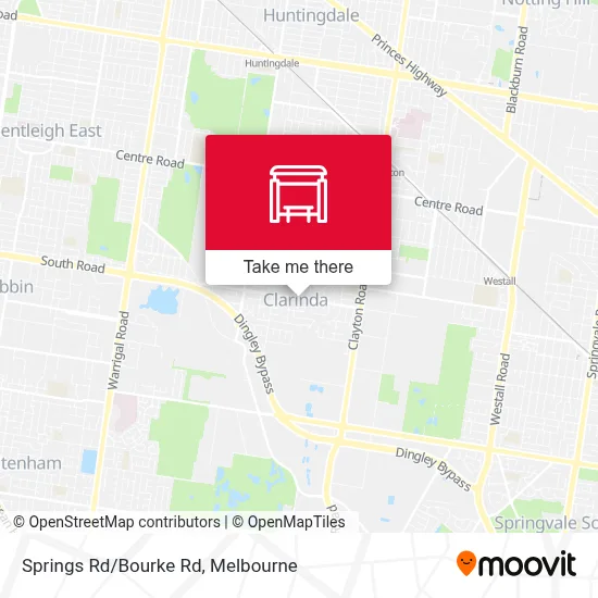 Mapa Springs Rd/Bourke Rd