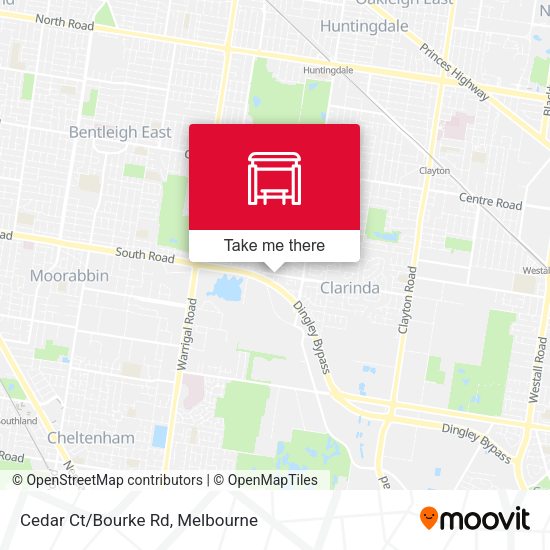 Cedar Ct/Bourke Rd map