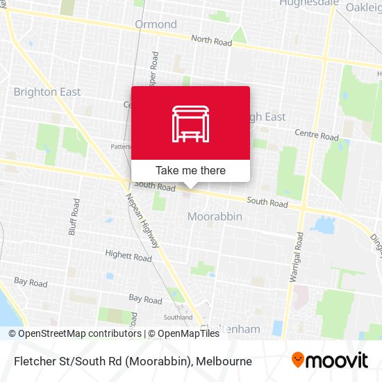 Fletcher St / South Rd (Moorabbin) map