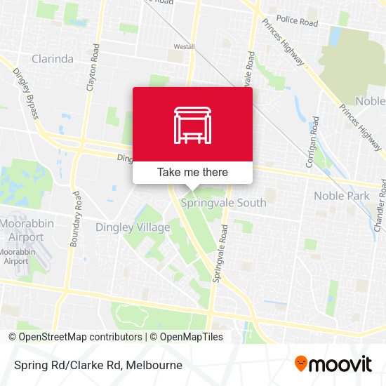 Spring Rd/Clarke Rd map