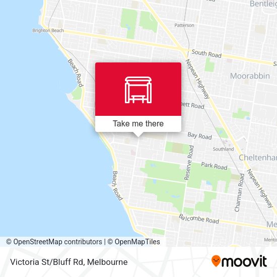 Victoria St/Bluff Rd map