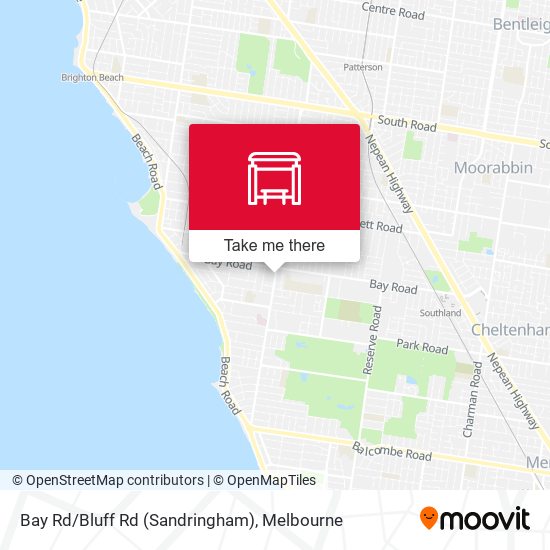 Bay Rd/Bluff Rd (Sandringham) map