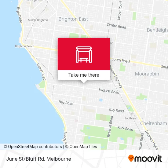 Mapa June St/Bluff Rd