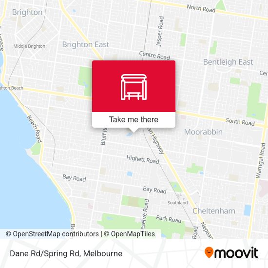 Dane Rd/Spring Rd map