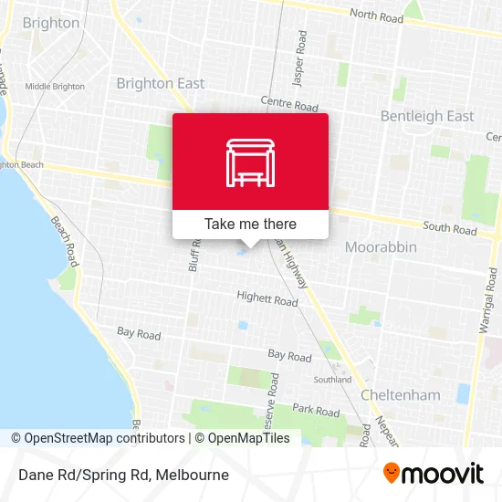 Mapa Dane Rd/Spring Rd