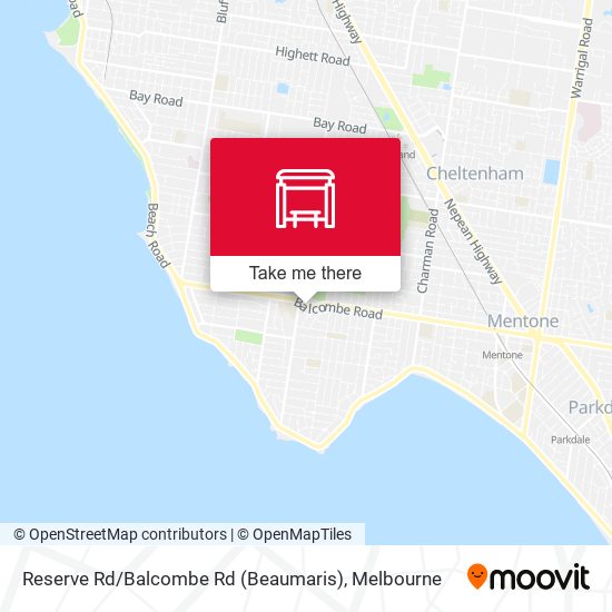 Reserve Rd / Balcombe Rd (Beaumaris) map