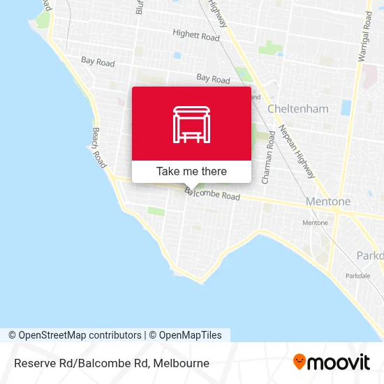 Mapa Reserve Rd/Balcombe Rd