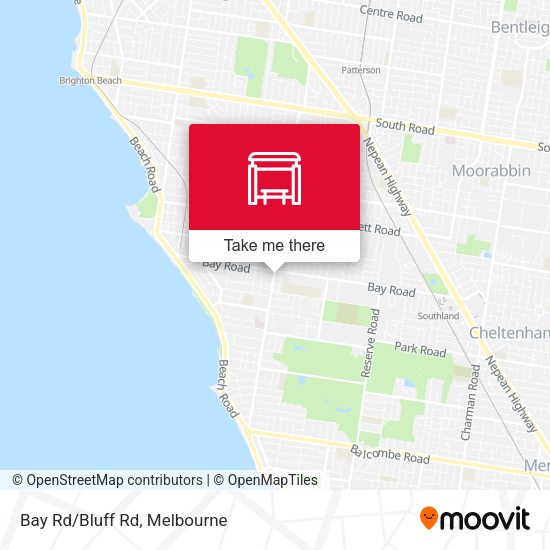 Bay Rd/Bluff Rd map