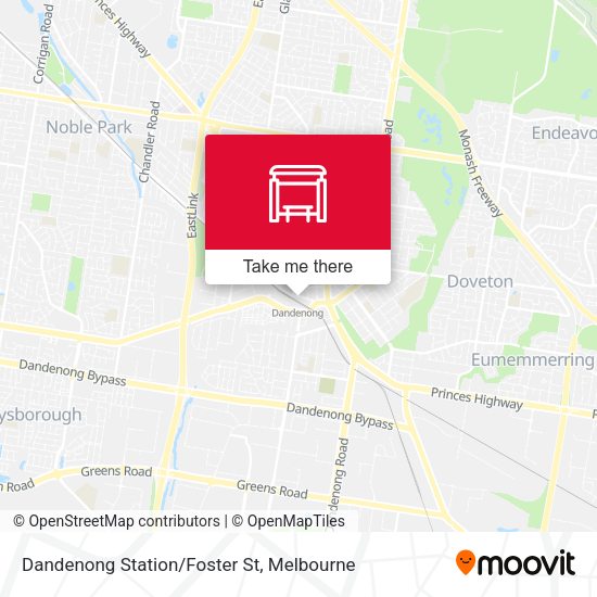 Dandenong Station/Foster St map