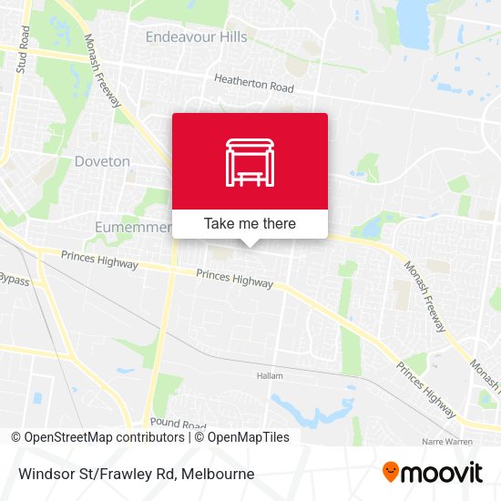 Windsor St/Frawley Rd map