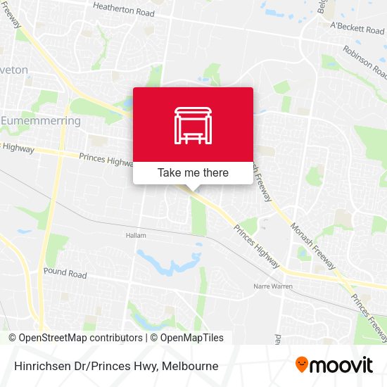 Hinrichsen Dr/Princes Hwy map