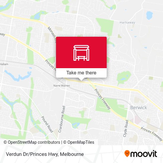 Verdun Dr/Princes Hwy map