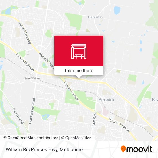 William Rd/Princes Hwy map