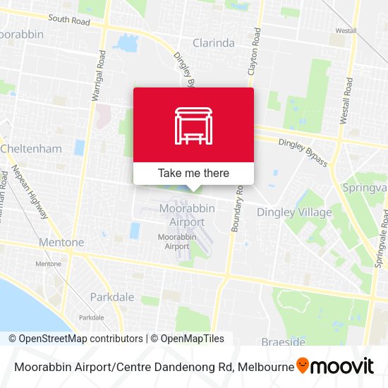 Moorabbin Airport / Centre Dandenong Rd map