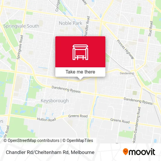 Chandler Rd/Cheltenham Rd map
