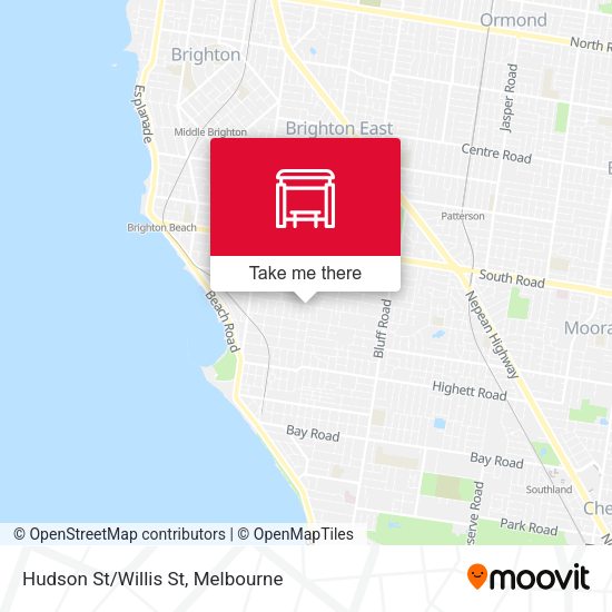Hudson St/Willis St map