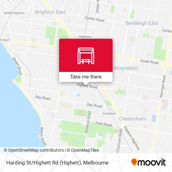 Harding St / Highett Rd map