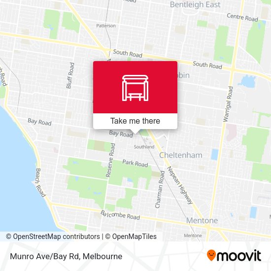 Munro Ave/Bay Rd map