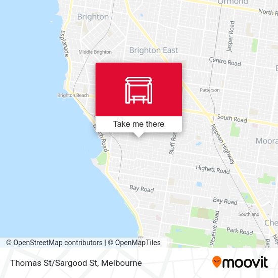 Thomas St/Sargood St map