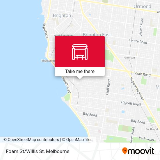 Foam St/Willis St map
