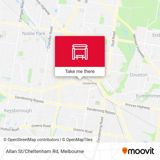 Allan St/Cheltenham Rd map
