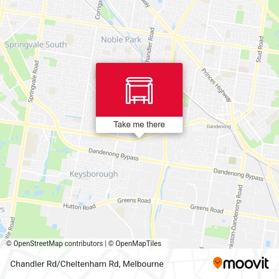 Chandler Rd/Cheltenham Rd map