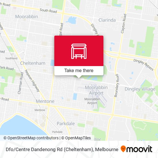 Mapa Dfo / Centre Dandenong Rd (Cheltenham)