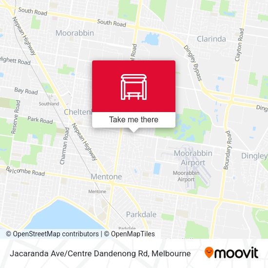 Jacaranda Ave / Centre Dandenong Rd map