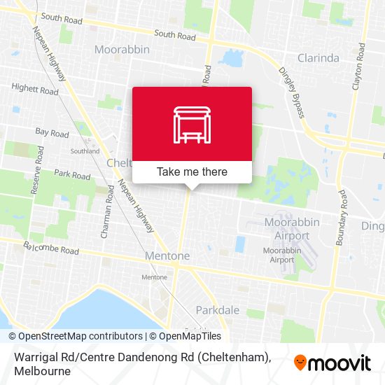 Warrigal Rd / Centre Dandenong Rd (Cheltenham) map