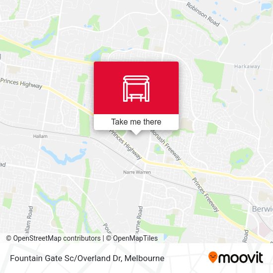 Fountain Gate Sc/Overland Dr map