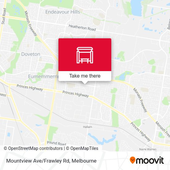 Mountview Ave/Frawley Rd map