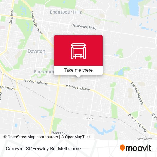 Cornwall St/Frawley Rd map