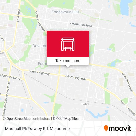 Marshall Pl/Frawley Rd map