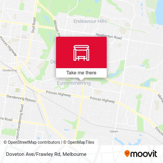 Doveton Ave/Frawley Rd map