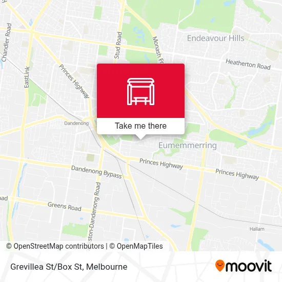 Mapa Grevillea St/Box St