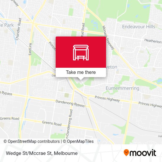 Wedge St/Mccrae St map
