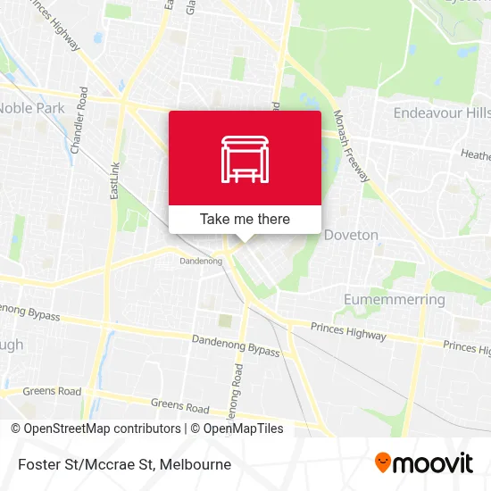 Mapa Foster St/Mccrae St