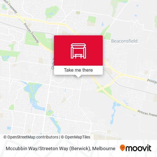 Mccubbin Way / Streeton Way (Berwick) map