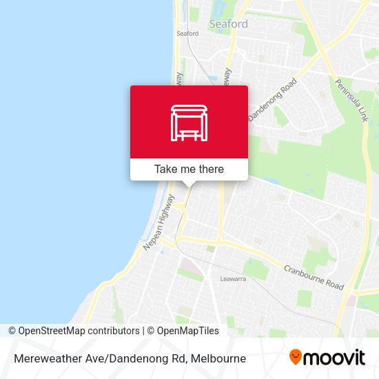 Mereweather Ave/Dandenong Rd map