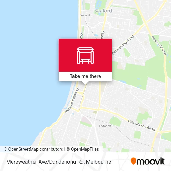 Mereweather Ave/Dandenong Rd map