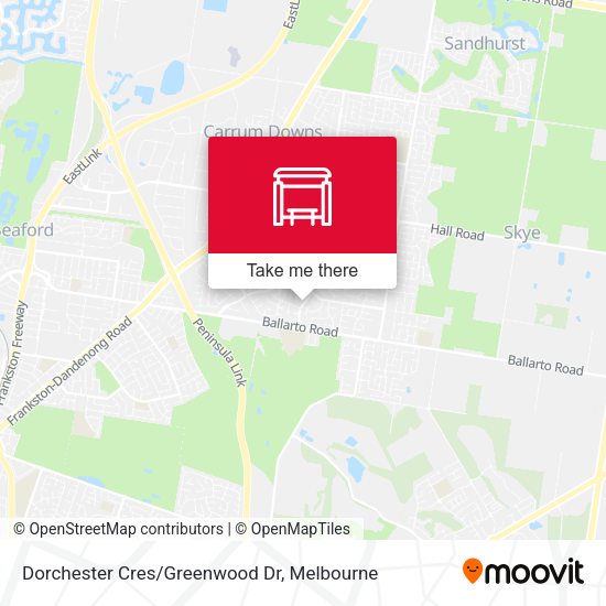 Dorchester Cres/Greenwood Dr map