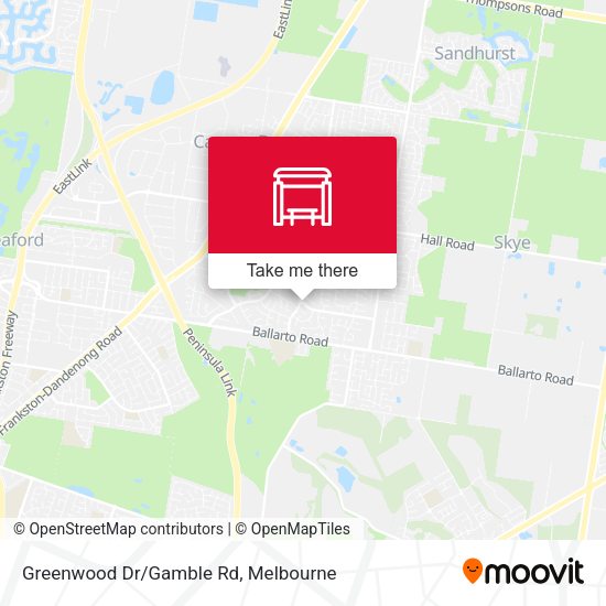 Greenwood Dr/Gamble Rd map
