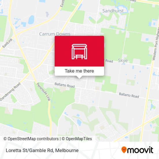 Loretta St/Gamble Rd map