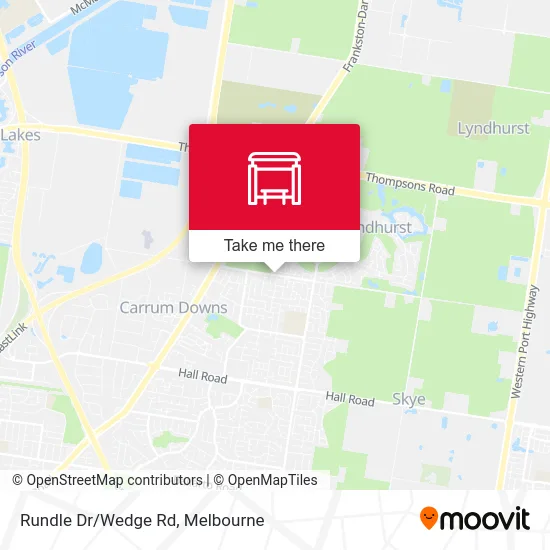 Mapa Rundle Dr/Wedge Rd