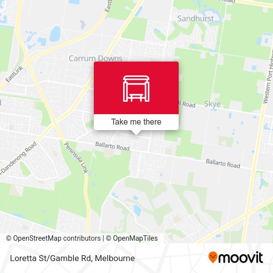 Loretta St/Gamble Rd map