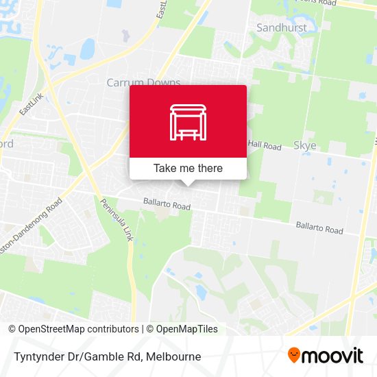 Tyntynder Dr/Gamble Rd map