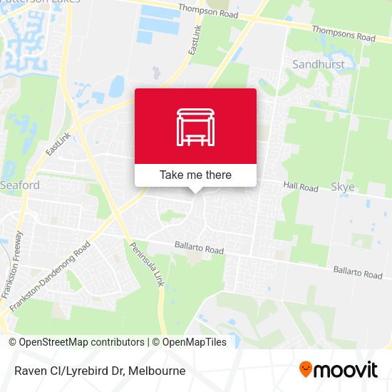 Raven Cl/Lyrebird Dr map