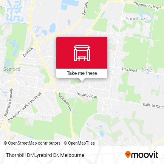Thornbill Dr/Lyrebird Dr map